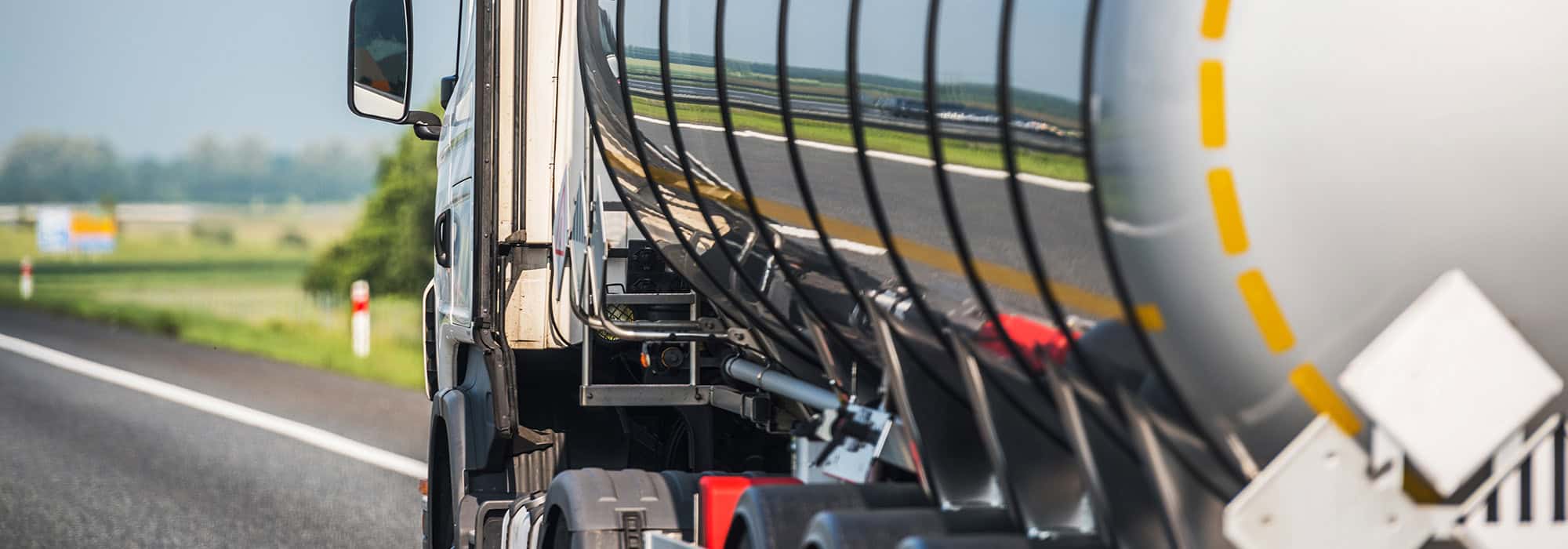Tanker truck on the highway