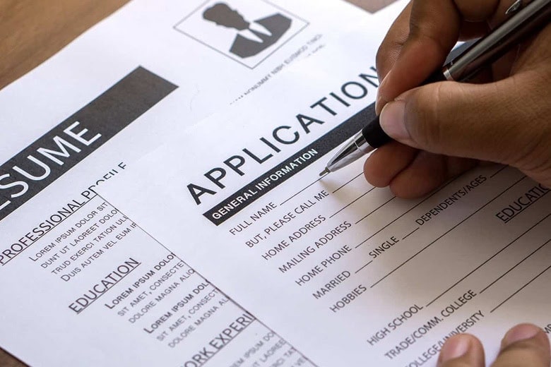 work application form