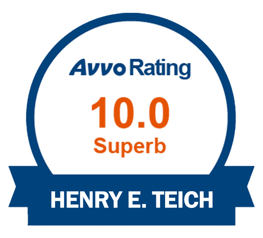 Henry teich avvo rating award logo