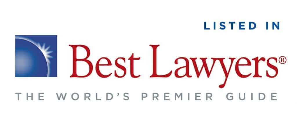 Listed in best lawyers award logo