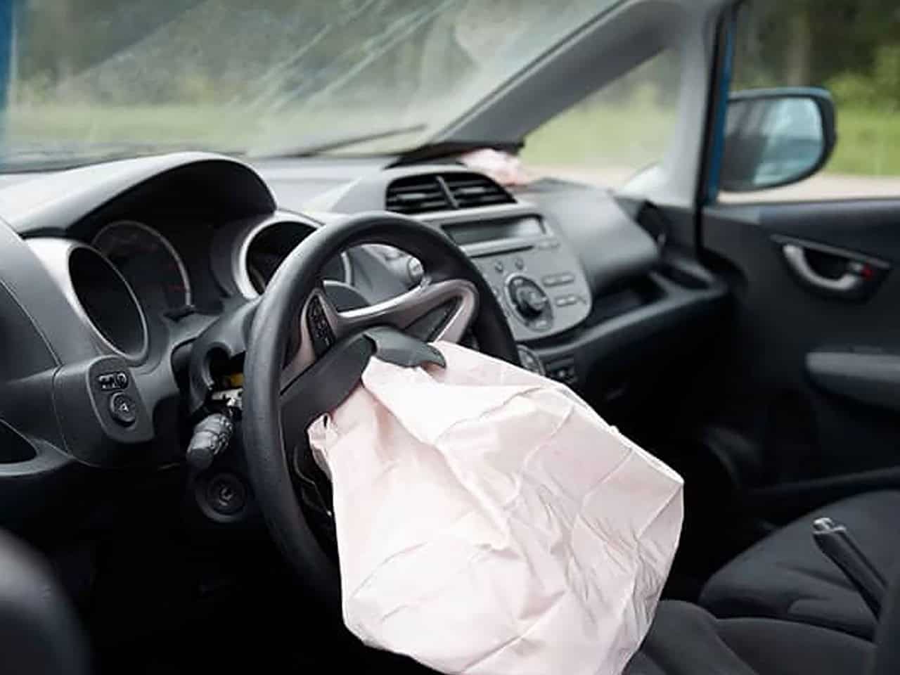 Airbags deployed after car accident