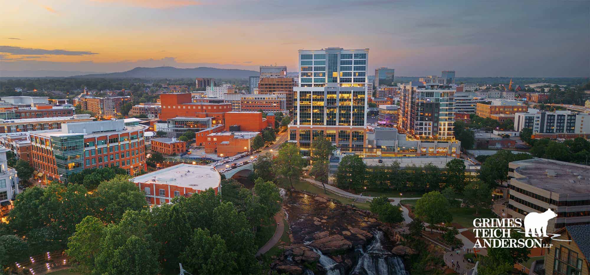 Greenville, South Carolina aerial photograph